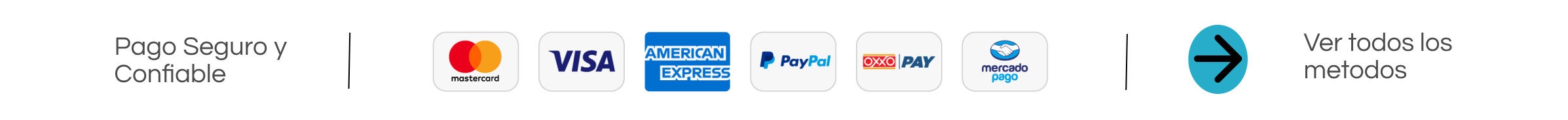 Métodos de pago seguros