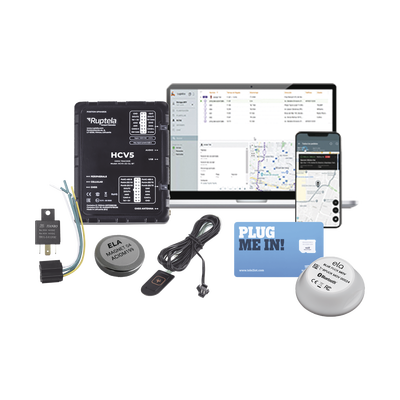 Kit de Localizador 4G LTE / Incluye  MICROSIM25GPS + datos por 1 mes + 1 EPCOMGPSMENSUAL + RELAY + Botón SOS + BLUEPUCKMAGKIT