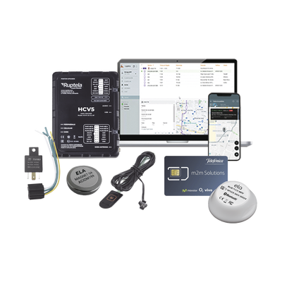 Kit de Localizador 4G LTE / 1 BLUEPUCKMAGKIT + 1 MICSIM25GPS y datos por 1 año + 1 EPCOMGPSMENSUAL + RELAY + Botón SOS