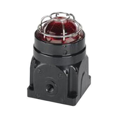 Luz LED de la serie global, para ubicaciónes peligrosas, UL y cUL CID2, 120-240 Vca, montaje en superficie Ex d, rojo
