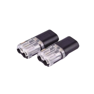 Bolsa con 25 conectores / Enchufables / Para 2 cables / compatibles en calibre 22 al 18 AWG