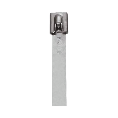 Cincho StrongHold de Acero Inoxidable Tipo 304, 201 mm largo x 7.9 mm ancho, Color Metálico, Paquete de 50pz