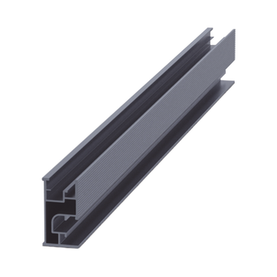 Riel 7 2100mm aluminio anodizado para montaje de módulos fotovoltaicos
