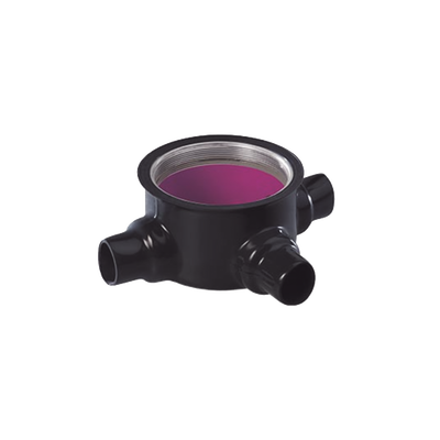 Caja para Áreas Peligrosas con Tapa Tipo GRT de 1 1/2" (38 mm) con Recubrimiento de PVC e Interior de Uretano.