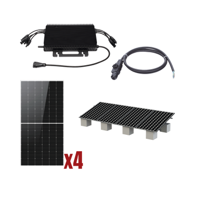Kit Solar Interconexion  / 2kW  220Vca / Microinversores HOYMILES / Montaje Incluido