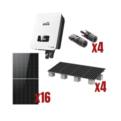 Kit Solar Interconexion  / 9kW  220Vca / Inversor AFORE / Montaje Incluido