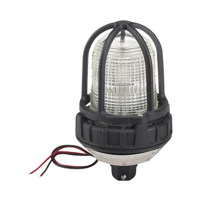 Luz estroboscópica para ubicaciónes peligrosas,  montaje tipo tubo, 12-24Vcc, magenta