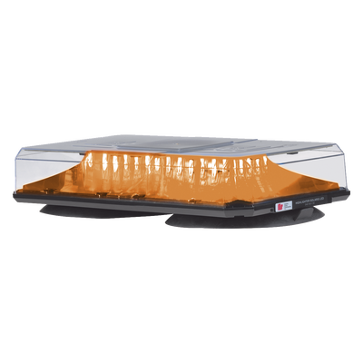 Mini barra de luces Highlighter LED, color Ámbar, Montaje de Succión e Imán, Ideal para Seguridad Privada