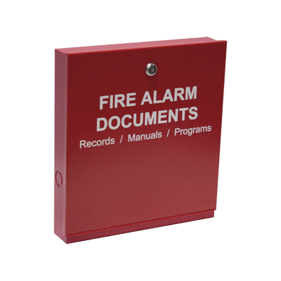 Gabinete para documentos del sistema de alarma contra incendios