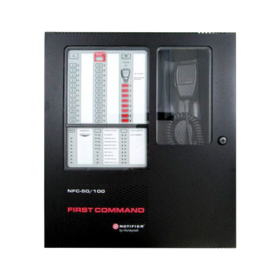 Centro de Comando de Emergencia para Voceo y Evacuación / 50 W a 25 V / para Paneles Direccionables de Detección de Incendio Serie FireWarden de NOTIFIER