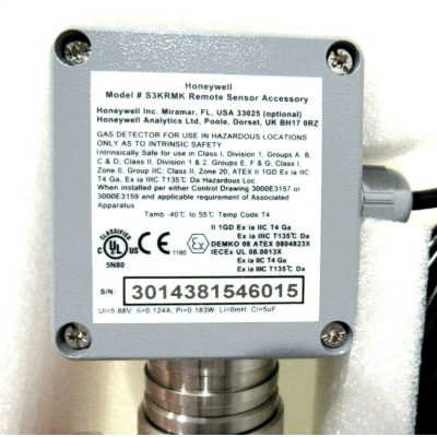 Kit de montaje remoto para sensores tóxicos EC de las series 3000 y XNX. Incluye cable de 15 m y un enchufe de conexión para el transmisor