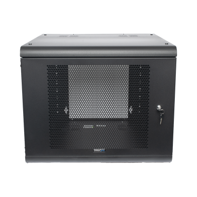 Gabinete de Pared con Puerta Perforada, 635mm de Profundidad, 9U Rack de 19&#039;&#039;, Acero Reforzado