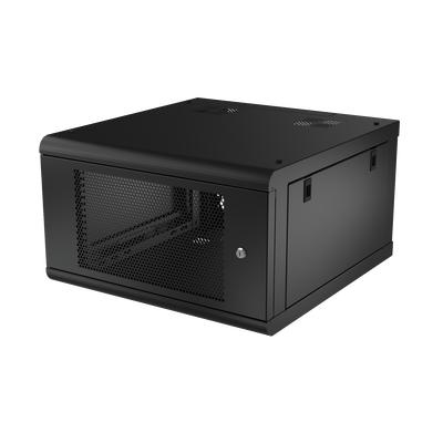 Gabinete de Pared con Puerta Perforada, 635mm de Profundidad, 6U Rack de 19&#039;&#039;, Acero Reforzado