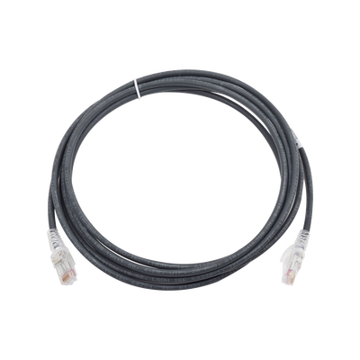 Patch Cord MC6 Modular Cat6 UTP, CM/LS0H, 10ft, Color Negro, Versión Bulk (Sin Empaque Individual)