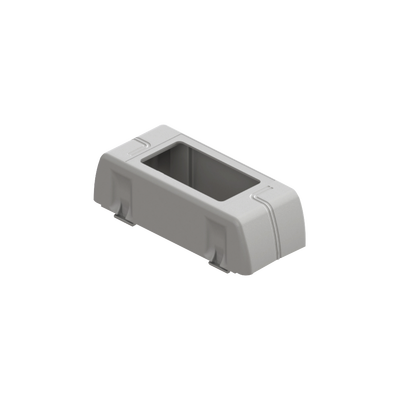 Porta equipamiento linea X rectangular para canaleta DX10000.00