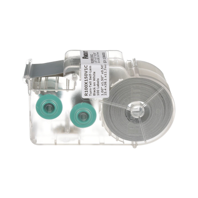 Casete de 75 Etiquetas Autolaminadas Turn-Tell, Con Rotación para Mejor Visibilidad, para Cables de Redes de Cobre o Fibra Óptica, de 7.1 a 9.9 mm de Diámetro