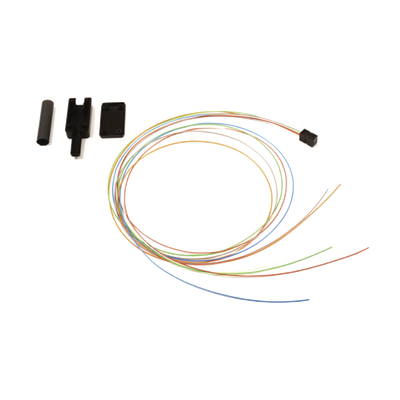 Kit Breakout de 6 fibras, para convertir fibra (Loose Tube) de 250 a 900 micras, 1 metro