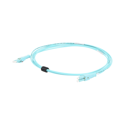 Jumper de Fibra Óptica BladePatch LC-LC Duplex, Multimodo 50/125 OM4, OFNR, Color Aqua, 3 Metros