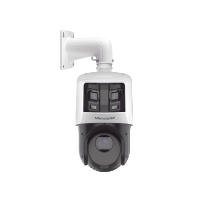 [TandemVu] PTZ IP 4 Megapixel con Cámara Panoramica 6 Megapixel / 25X Zoom / 100 mts IR / IP66  / WDR / PoE+ / Entrada-Salida de Audio y Alarma / Ultra Baja Iluminación / Micro SD