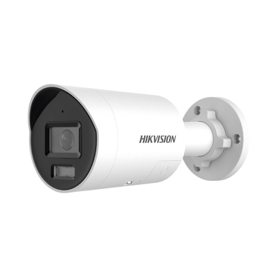 [Dual Light + ColorVu 3.0 + HikAI] Bala IP 8 Megapixel / Lente 2.8 mm / 40 mts IR + Luz Blanca / 2 Microfonos Integrados / Exterior IP67 / Estrobo Luz Blanca /  WDR 130 dB / ACUSENSE 3.0 / Metal / NEMA 4X / ACUSEARCH