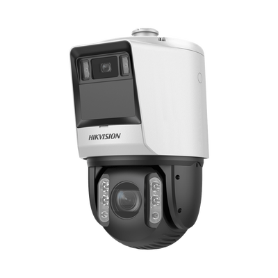 [TandemVu] PTZ IP 4 Megapixel con Cámara Panoramica 6 Megapixel / 32X Zoom / 200 mts IR / 30 mts Luz Blanca / ACUSENSE / IP66 / Alerta Audible y Luz Estroboscopica / Autoseguimiento / Hi-PoE / Alarmas I/O / Ultra Baja Iluminación / Micro SD