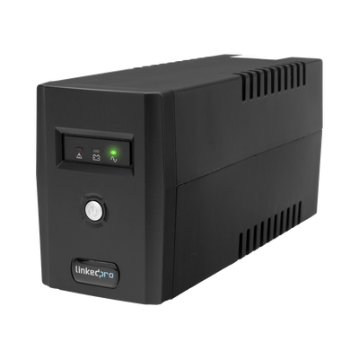 UPS 800VA/480 W Línea Interactiva 120Vca / 6 tomas 5-15R (4 Respaldadas) / Regulación de Voltaje / Protección RJ45