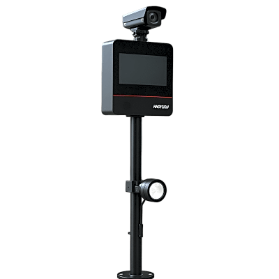 Kit ANPR 2 Megapixel para Control de Acceso / Cámara IP + Luz de Relleno Blanca + Pantalla de Visualización / Lente Motorizado 3.1 - 6 mm / Reconocimiento de Placas