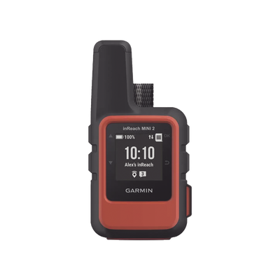 GPS portátil inReach® Mini 2 / Pantalla Monocroma Transflectiva 23 x 23 mm / Resolución 176 x 176 píxeles / Batería de Iones de Litio / Autonomía Hasta 14 Días / Resistencia al Agua IPX7 / Sensores GPS, Galile