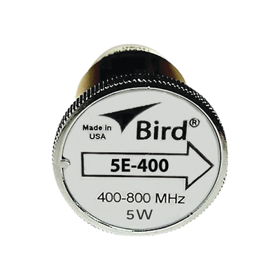 Elemento de 5 Watt en Línea 7/8" para Wattmetro BIRD 43 en Rango de Frecuencia de 400 a 800 MHz.