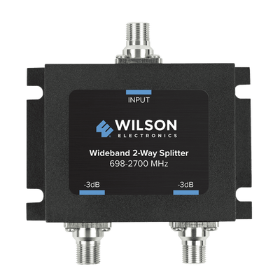 Divisor de Potencia Coaxial 2 Vías / 698-2700 MHz / 75 Ohm / Pérdida por División 3 dB / Aislamiento ≥20 dB / Conector F-hembra / Diseño Microstrip