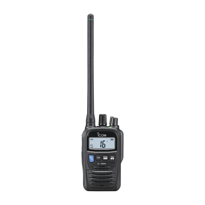 Radio portátil marino y comercial en VHF, incluye los canales USA, INT, CAN, y del clima