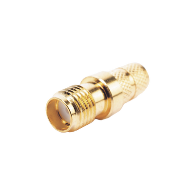 Conector SMA Hembra Inverso de Anillo Plegable para Cable RG-8/X, 9258, LMR-240, LMR-240UF,  LMR-LW240, Oro/Oro/Teflón.