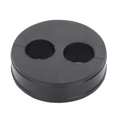 Inserto de Caucho de 4" Con Dos Orificios para Cable de 7/8 in