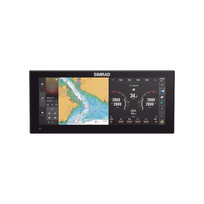 Pantalla Ultrawide NSX ULTRAWIDE de 12 pulgadas / Pantalla SolarMAX™ IPS HD / Integración con Mercury® y CZone® / Sonar Active Imaging™ / Compatibilidad con C-MAP® X-Gen Charts / NMEA 2000® / Ethernet y USB