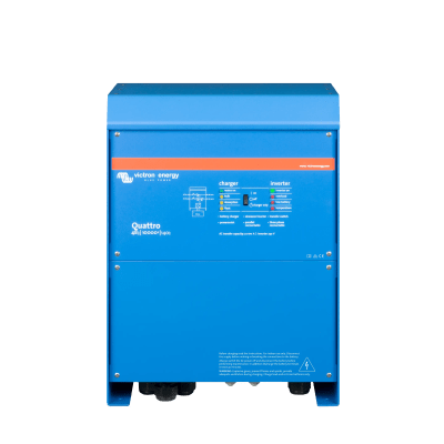 Quattro 48/10000/140-100/100 230V / Inversor Cargador de Onda Pura / Entrada 48 Vcc / Salida 8000 W 230 Vca  60 Hz