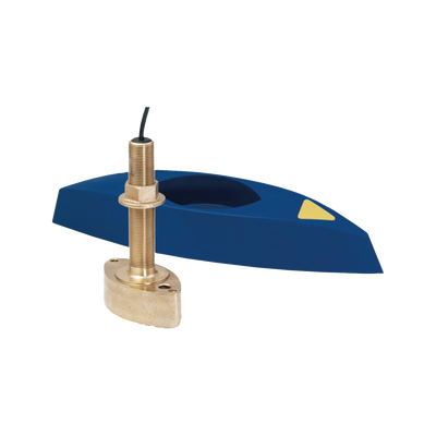 Transductor B45 / Bronce / Montaje Thru-Hull / Diseño Compacto / Deflector de Agua Aerada / Retornos de Eco Sólidos