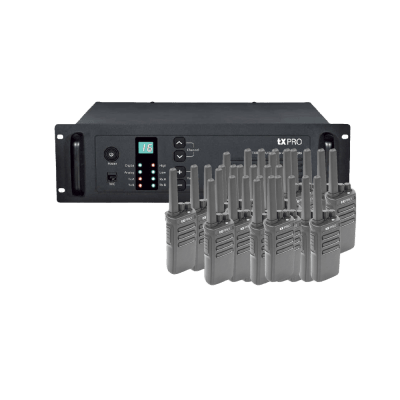 PAQUETE DE REPETIDOR TXR8500V Y 40 RADIOS TX500