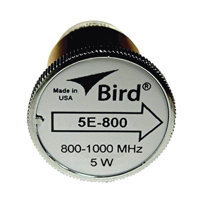 Elemento de 5 Watt en linea 7/8" para Wattmetro BIRD 43 en Rango de Frecuencia de 800 a 1000 MHz.