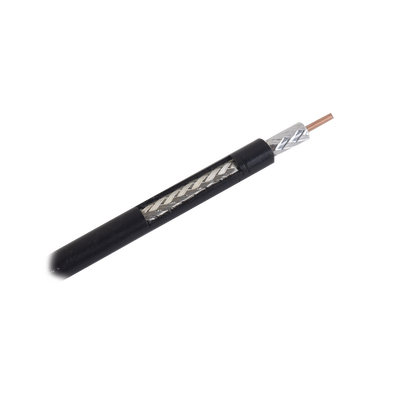 RG-8X, Metro de Cable Coaxial de Baja pérdida, Malla de Aluminio, Conductor Central de Cobre, 50 Ohms