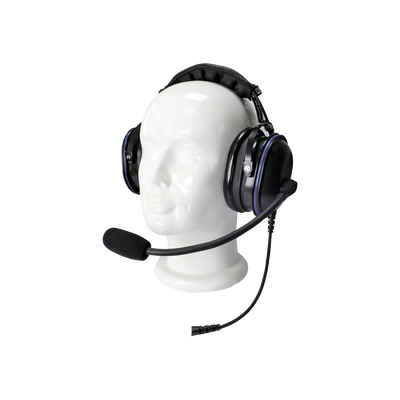 Auriculares de diadema de uso rudo sobre la cabeza para Motorola serie MOTOTRBO/XPR6500/6550/4150/6150