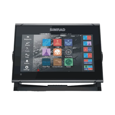 Display Multifuncional Simrad GO Series 9’’ / Pantalla Táctil Multi-touch / GPS Integrado / Ecosonda / Wi-Fi / Interfaz NMEA 2000 y Radar / Transductor 83/200 / Compatible con C-MAP Discover
