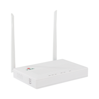 ONU Dual G/EPON con Wi-Fi en 2.4 GHz + 4 puertos LAN Gigabit, hasta 300 Mbps vía inalámbrico
