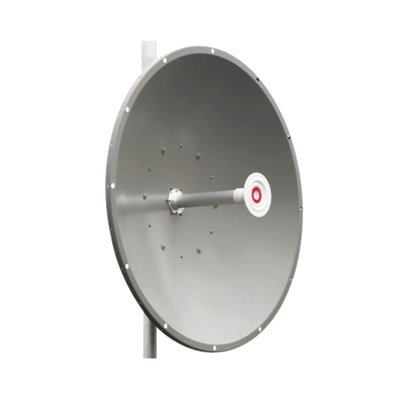 Antena direccional de 3 ft, 5.9 a 7.1 GHz, Ganancia 34 dBi, Conectores RP-SMA Hembra, Polarización doble, incluye montaje para torre o mástil