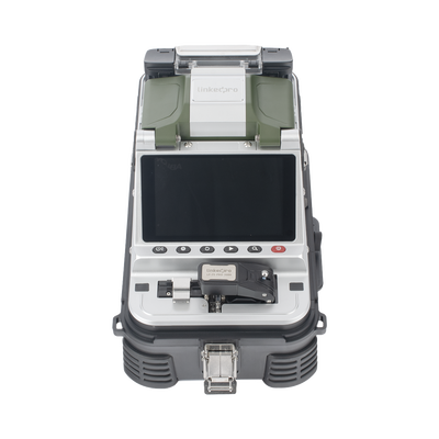 Fusionadora de Fibra Óptica MultiModo y MonoModo / 6 motores / Alineación por Núcleo / OPM + VFL / Cleaver Eléctrico de un Solo Paso / Capacitación Remota Gratuita