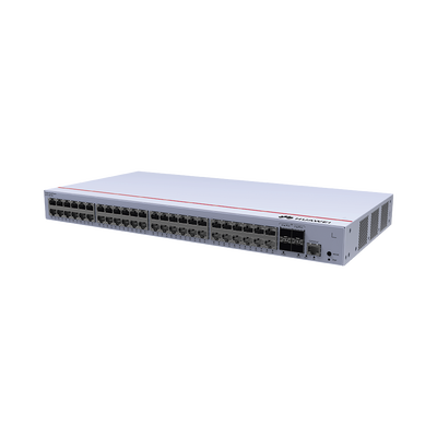 Switch de Distribución/Core Gigabit Administrable  Capa 3 / 48 puertos 10/100/1000 Mbps  / 4 Puertos 1GE SFP Uplink / ERPS / Rutas Estáticas / iStack / Administración Nube Gratis
