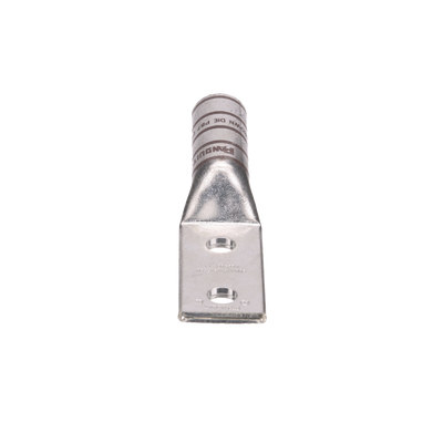 Zapata de compresión LCC500-12-6 para cal. 500 Kcmil, Doble barreno para tornillo prisionero de 1/2, Espaciado de orificios 44.5mm, 1 Pz