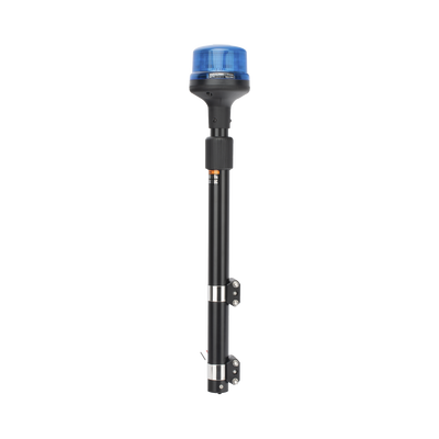 Luz Telescópica para Motocicletas, 8 LED, Azul, SAE Clase I