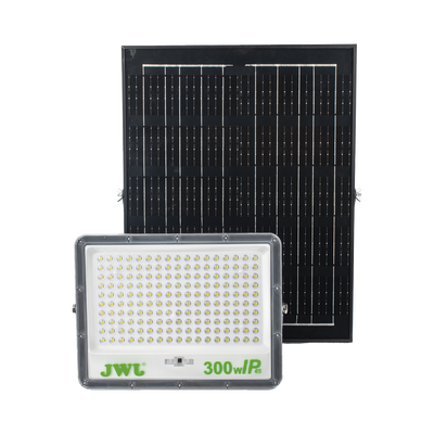 Reflector de 300 W con Panel Solar /  Batería 3.2  V CD / T.C.C. 6 500 K / IP65.