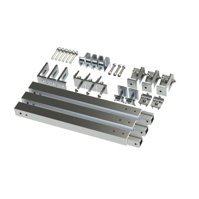 Caja de accesorios de aluminio  anodizado para montaje VEKTOR8R2700 , arreglo 1X2para techo