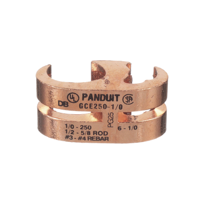 Conector de Conexión a Tierra tipo "E" para Conductor 1/0 AWG STR – 250 KCMIL MAIN y 6 AWG SOL – 1/0 AWG STR TAP